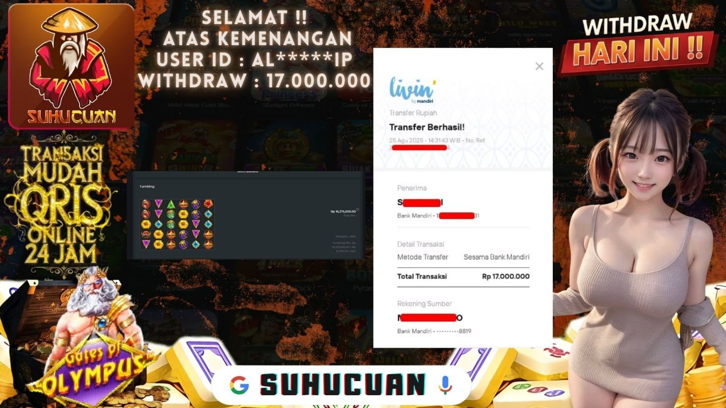 SUHUCUAN JACKPOT SLOT GATES OF OLYMPUS